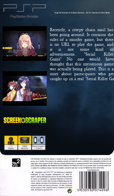 Tsugi No Giseisha O Oshirase Shimasu - Shi To Zetsubou O Nori Koete — box-2D-back (SS)