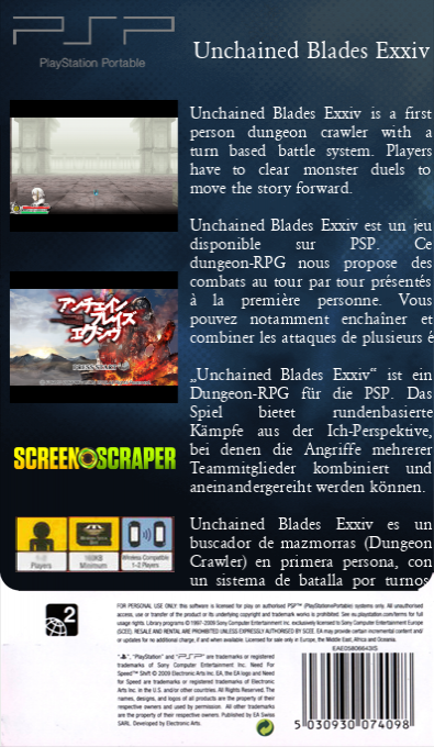 Unchained Blades Exxiv — box-2D-back (SS)
