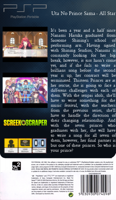 Uta No Prince Sama - All Star — box-2D-back (SS)