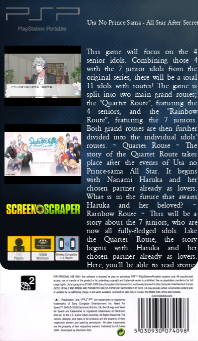 Uta no Prince-sama - All Star After Secret — box-2D-back (SS)