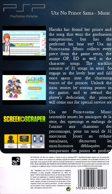 Uta No Prince Sama - Music — box-2D-back (SS)
