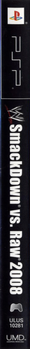 WWE SmackDown vs. Raw 2008 — box-2D-side (US)