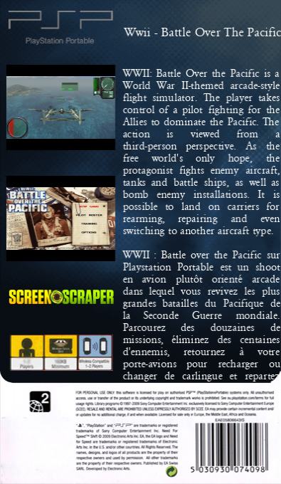 WWII - Battle over the Pacific — box-2D-back (SS)