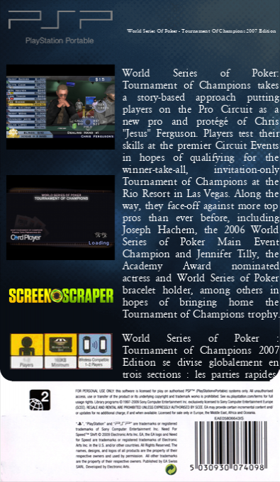 World Series of Poker - Tournament of Champions - 2007 Edition — box-2D-back (SS)