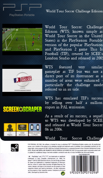World Tour Soccer — box-2D-back (SS)