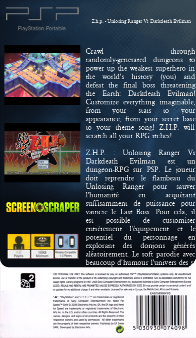 Z.h.p. - Unlosing Ranger Vs Darkdeath Evilman — box-2D-back (SS)
