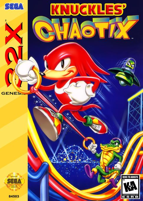 Knuckles' Chaotix box art