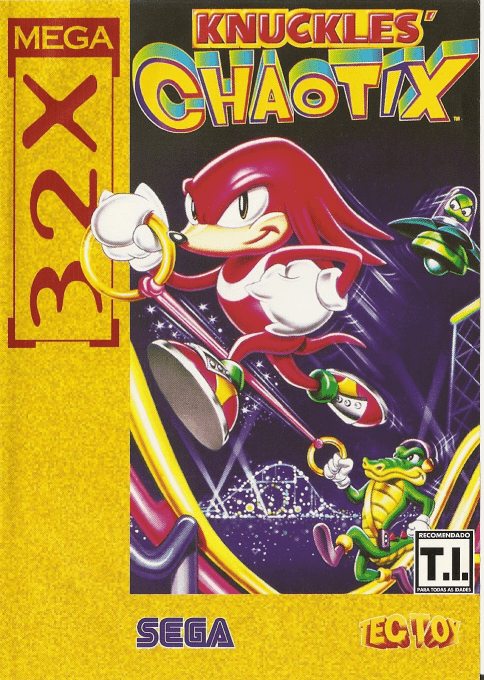 Knuckles' Chaotix — box-2D (BR)