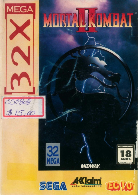 Mortal Kombat II — box-2D (BR)