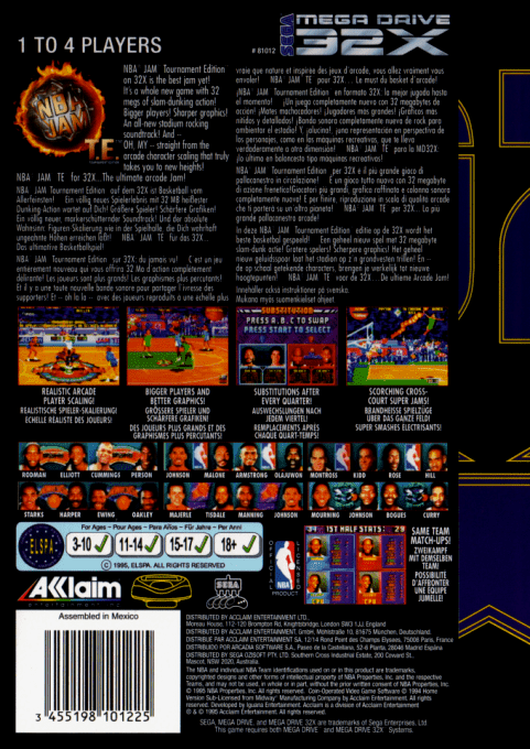 NBA Jam Tournament Edition — box-2D-back (EU)