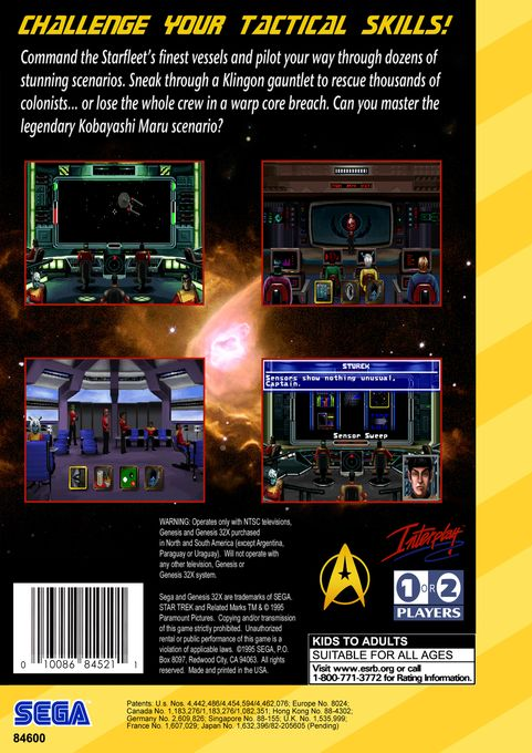 Star Trek - Starfleet Academy Starship Bridge Simulator — box-2D-back (US)