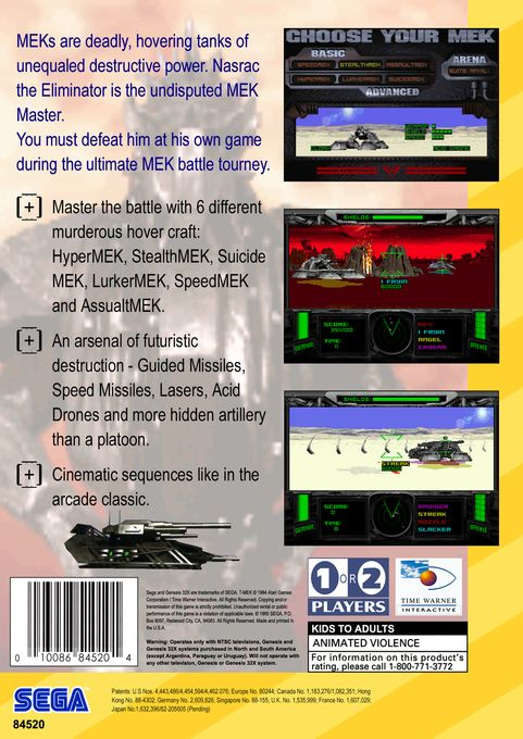 T-Mek — box-2D-back (US)