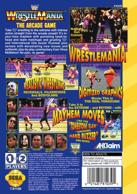 Wwf Wrestlemania The Arcade Game — box-2D-back (US)