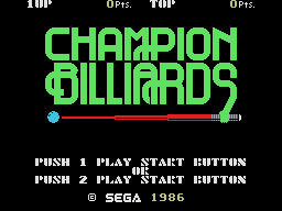 Champion Billiards — sstitle (JP)