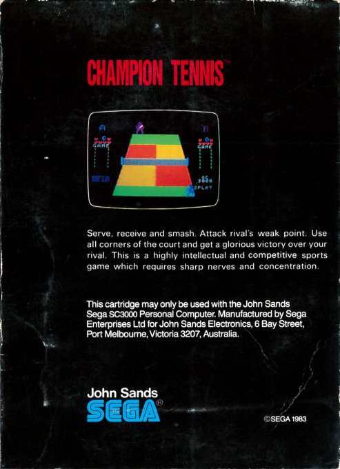 Champion Tennis — box-2D-back (AU)