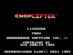 Choplifter — sstitle (JP)