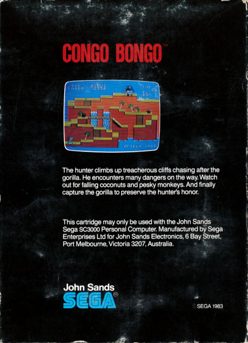Congo Bongo — box-2D-back (AU)