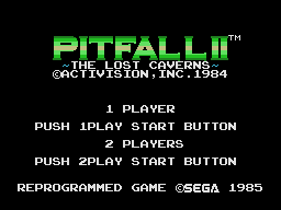 Pitfall 2 - The Lost Caverns — sstitle (JP)