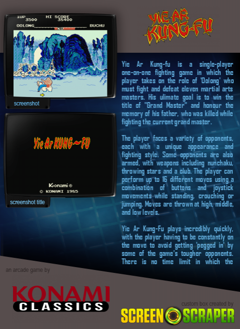 Yie Ar Kung-Fu — box-2D-back (SS)