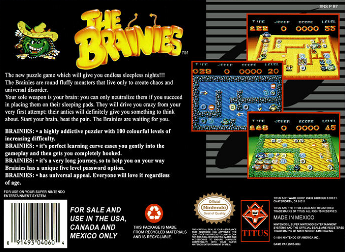 Brainies, The — box-2D-back (US)