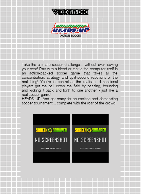 Heads Up - Action Soccer — box-2D-back (SS)