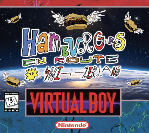 Hamburgers En Route to Switzerland box art