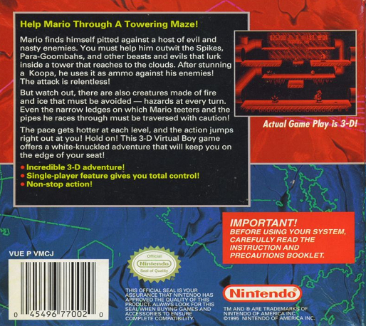 Mario Clash — box-2D-back (US)
