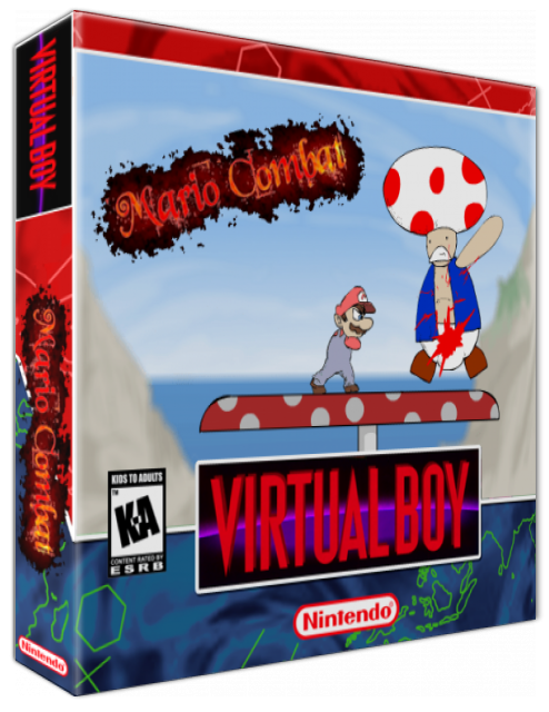 Mario Combat — box-3D (US)