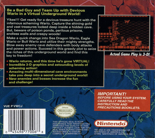 Virtual Boy Wario Land — box-2D-back (US)