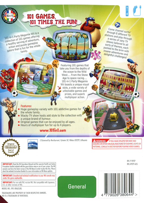 101-in-1 Party Megamix — box-2D-back (AU)