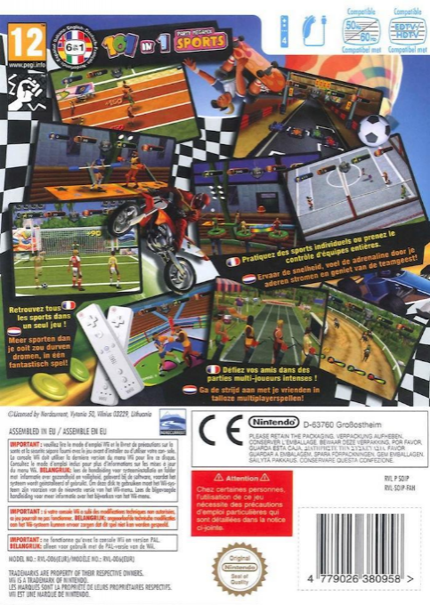 101 In 1 Sports - Party Megamix — box-2D-back (FR)