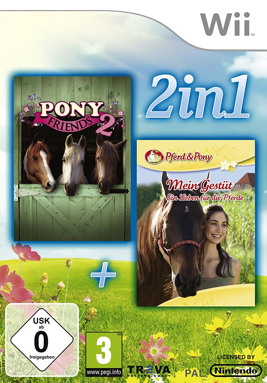 2 In 1 - Pony Friends 2 My Riding Stables - Life With Horses box art