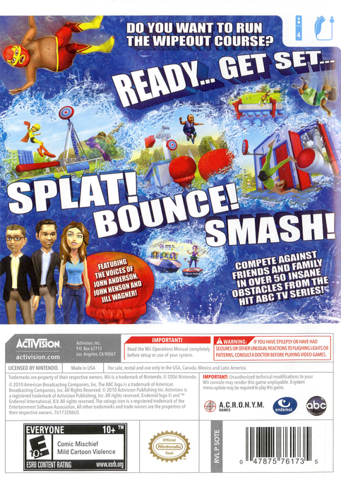 Wipeout - The Game — box-2D-back (US)