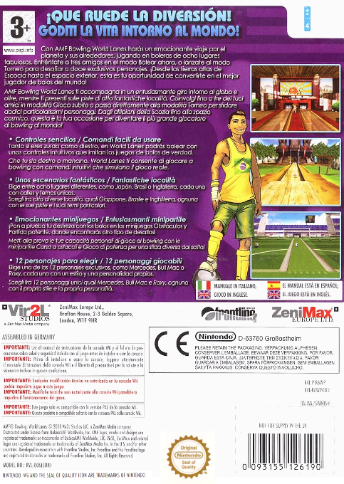 Amf Bowling World Lanes — box-2D-back (SP)