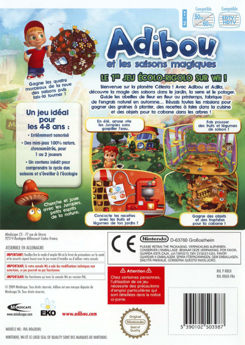 Adibou Et Les Saisons Magiques — box-2D-back (FR)
