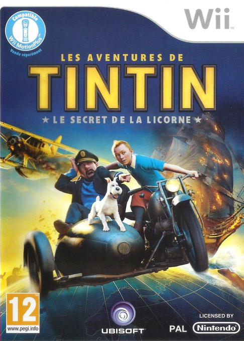 Adventures of Tintin, The - The Secret of the Unicorn — box-2D (FR)