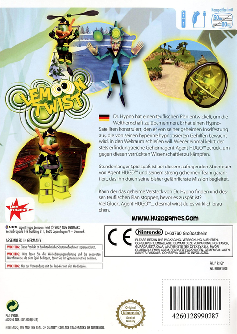 Agent Hugo - Lemoon Twist — box-2D-back (DE)