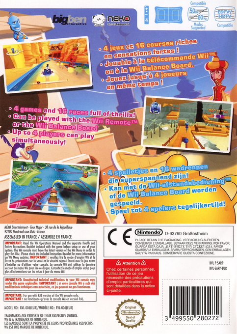 Aladin Magic Racer — box-2D-back (EU)