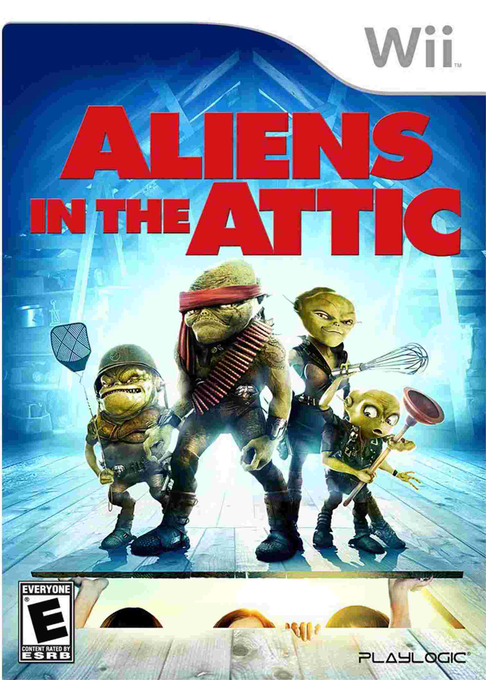 Aliens in the Attic box art