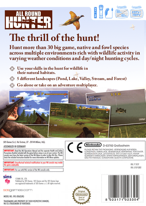All Round Hunter — box-2D-back (EU)