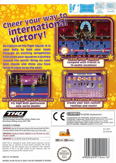 All Star Cheerleader 2 — box-2D-back (EU)