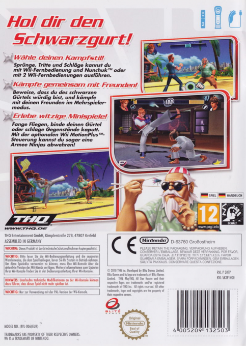 All Star Karate — box-2D-back (DE)