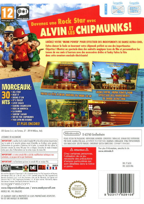 Alvin Et Les Chipmunks 3 — box-2D-back (FR)