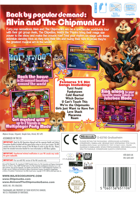 Alvin And The Chipmunks - The Squeakquel — box-2D-back (EU)