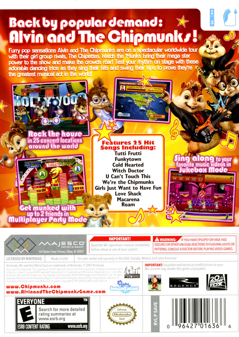 Alvin And The Chipmunks - The Squeakquel — box-2D-back (US)