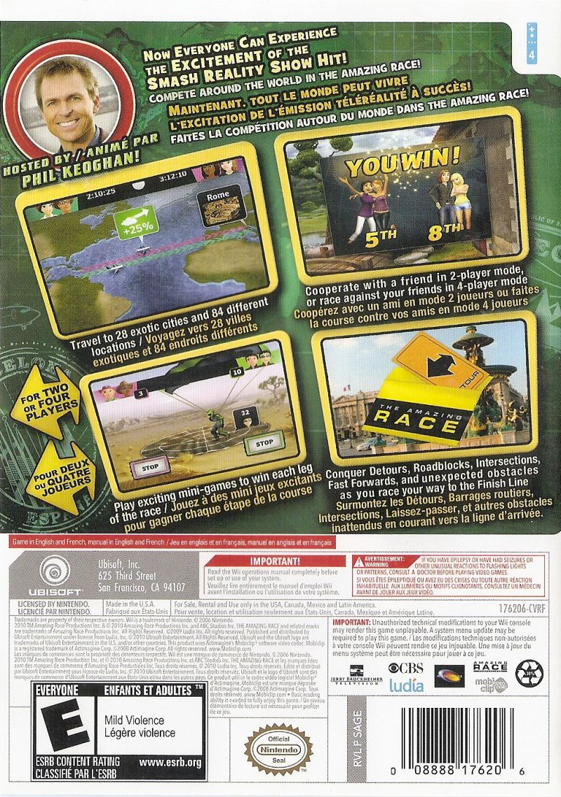Amazing Race, The — box-2D-back (US)