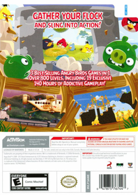 Angry Birds Trilogy — box-2D-back (US)