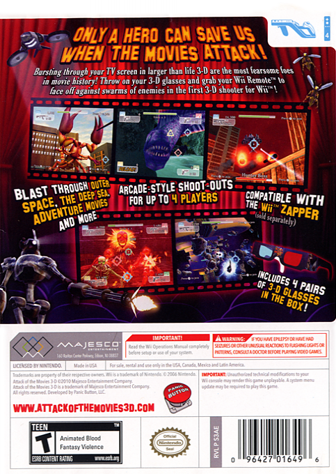 Attack Of The Movies 3d — box-2D-back (US)