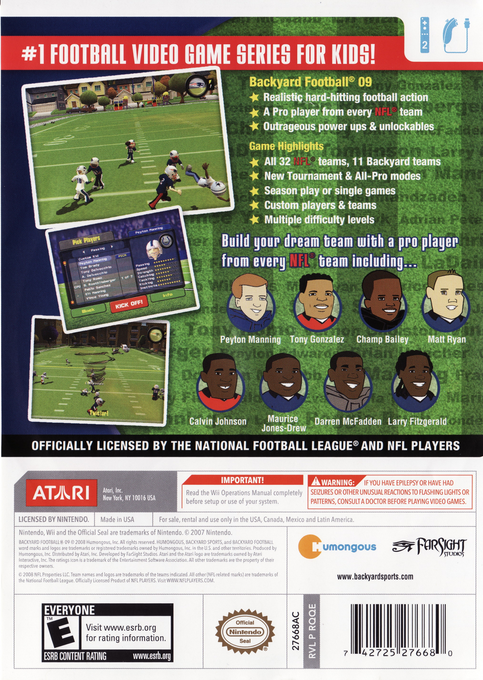 Backyard Football '09 — box-2D-back (US)
