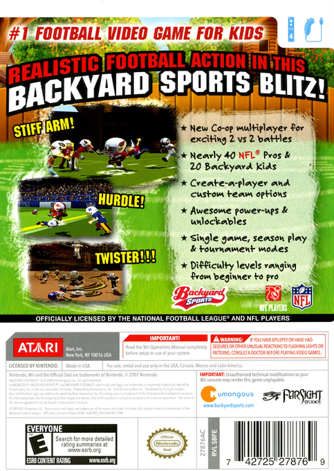 Backyard Football '10 — box-2D-back (US)